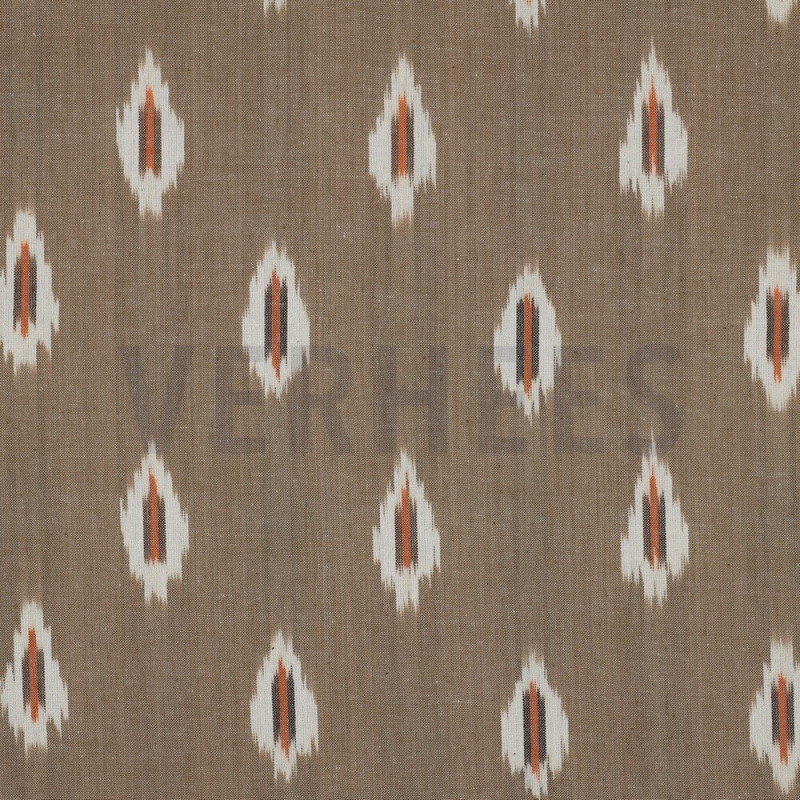 Ikat sand med blomster