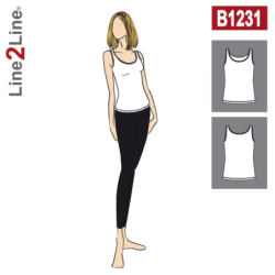 B1231 Tank top - stræk