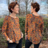 B1239 Bluse med wienerlæg i ryggen