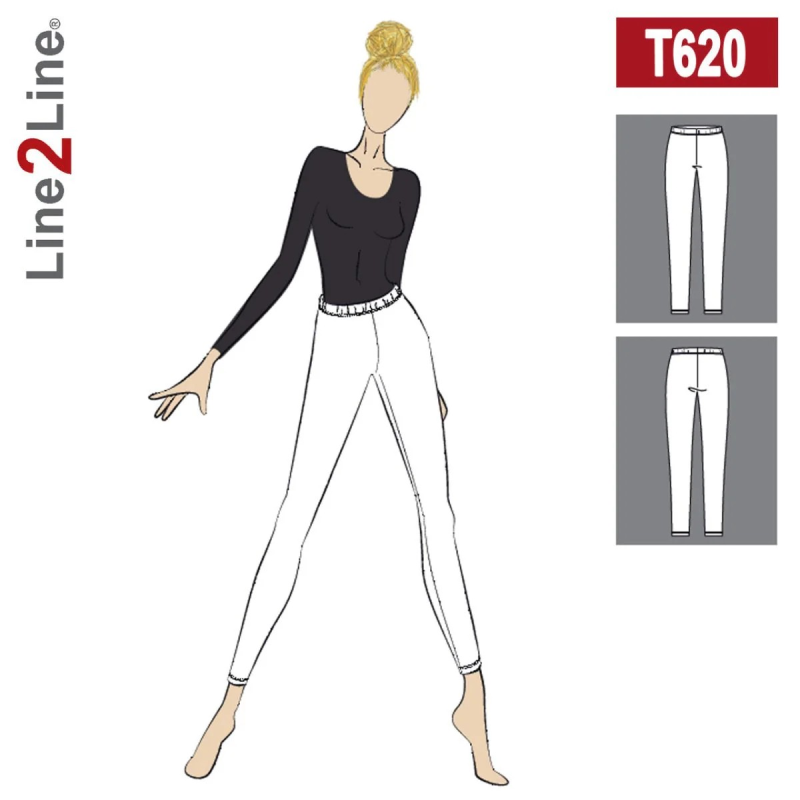 T620 Tætsiddende leggins - stræk