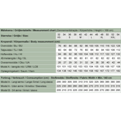 K2268 Husarkjole med flæser i siden - fast