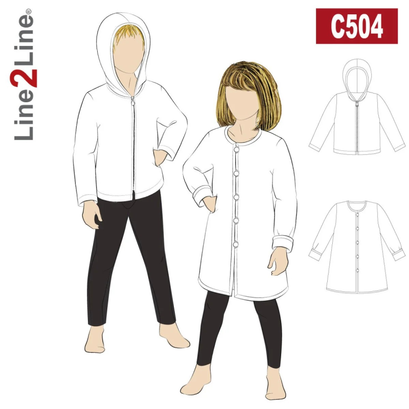 C504 Jakke med/uden hætte - baby/børn