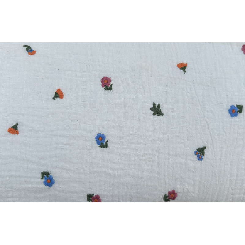 double gauze broderi