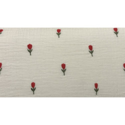 Broderet tulipaner