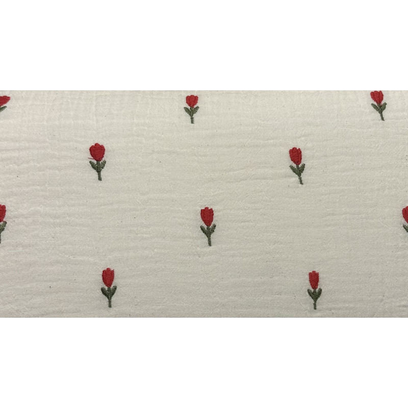 Broderet tulipaner