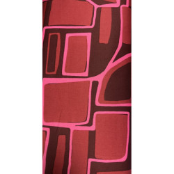 Rød Grafik Bomulds satin