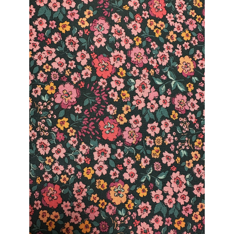 Blomstret Poplin