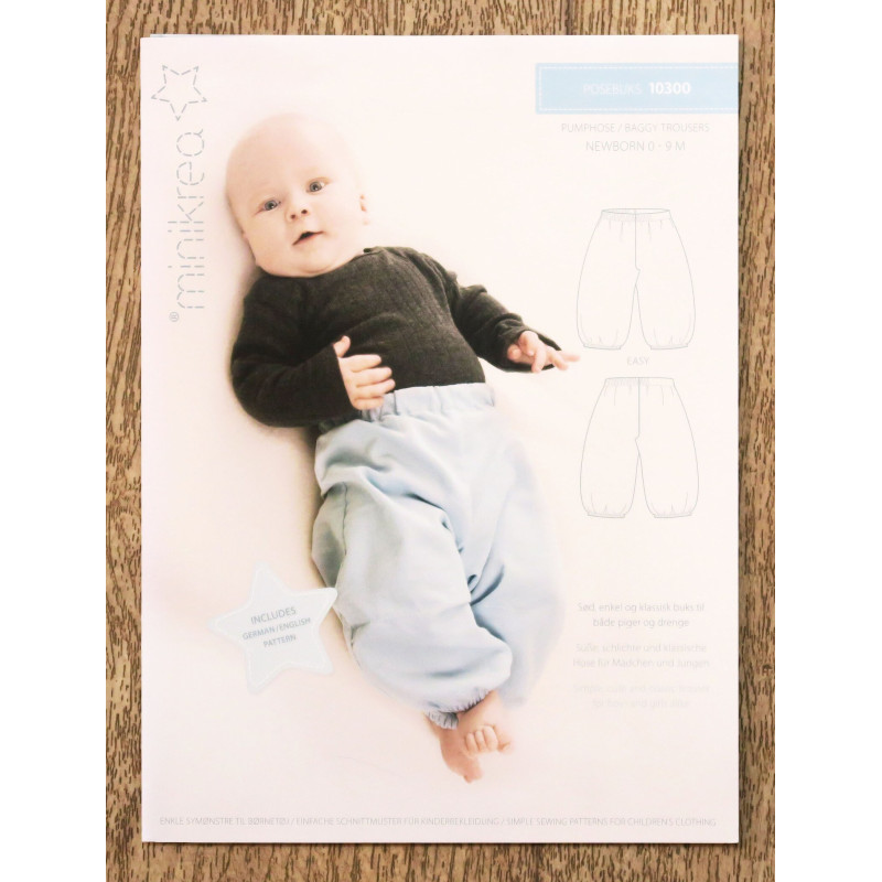 Minikrea mønster 10300 Baby bukser