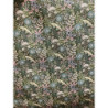 Blå blomster på grøn baggrund