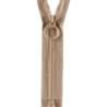Opti delbar lynlås, ring vedhæng, beige