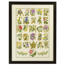 Blomster ABC  40x54cm