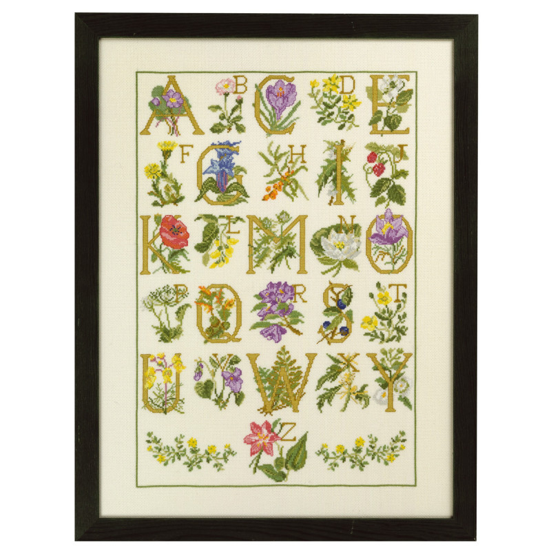 Blomster ABC  40x54cm