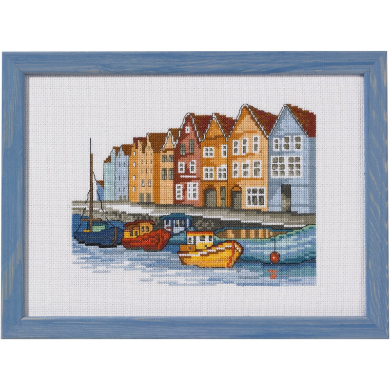 Både i havnen   20x28cm R5386