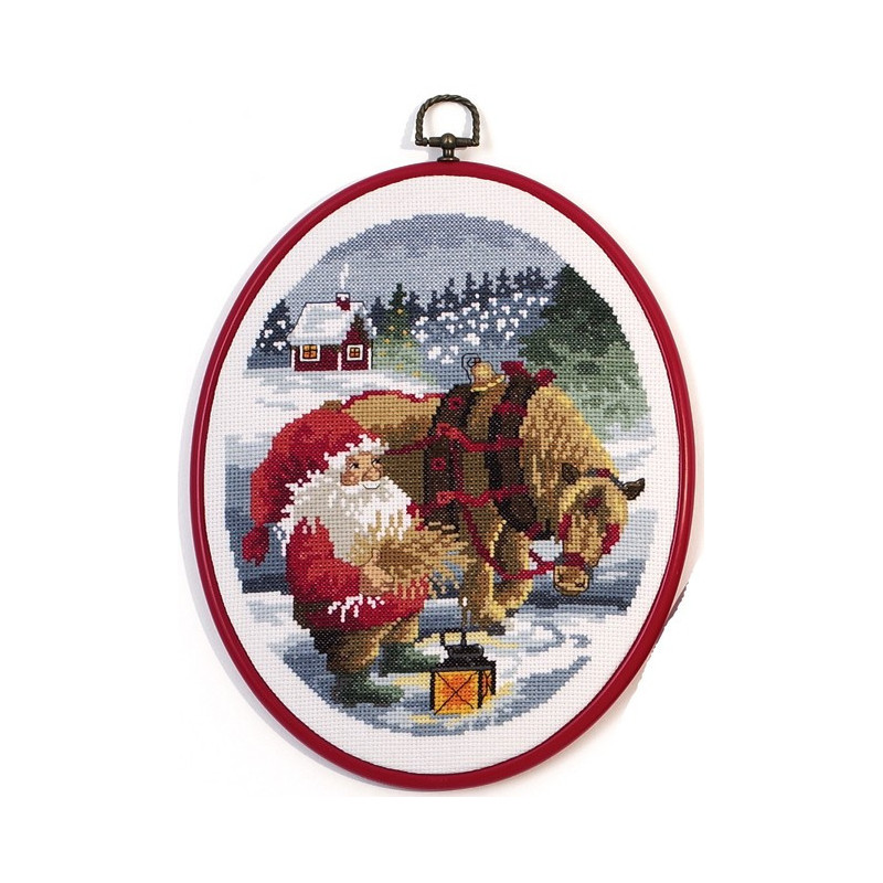 Nisse/hest   20x26cm m/5958/30