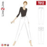 Model T612 tætsiddende Jeans - Straight H