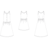Model K2251 Tank top kjole med rynk