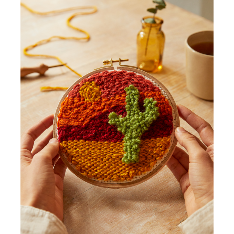Desert Meditation Punch Needle Kit