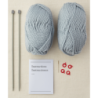 Rhythm Rib Hat and Mitts Strikkekit